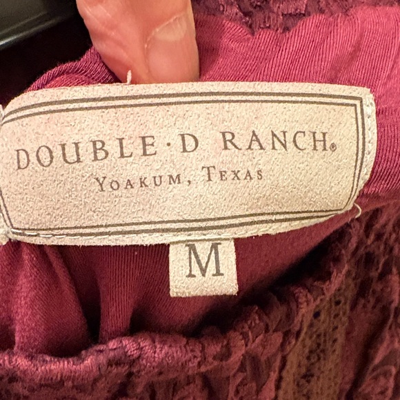 Double D Ranch Burgandy Lace Maxi Skirt - Picture 3 of 3